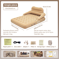 Matelas pneumatique double MingChan avec pompe intégrée, matelas pneumatique de camping