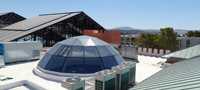 Prix des structures de toit en acier de conception professionnelle, cadre spatial en acier, toit en verre, dôme géodésique, atrium