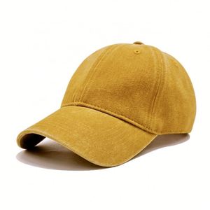 Custom Caps Low MOQ 100% Cotton Baseball Cap Custom Logo Embroidery 6 Panel Soft Top Washed Aged Style - Product Image 2
