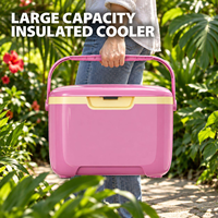 Glacière isotherme personnalisable avec logo, pour aliments et boissons, couvercle étanche, poignée portable, pour marques d'extérieur, vente en gros
