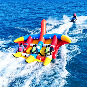Jouets aquatiques commerciaux gonflables : Tube de ski nautique Manta Ray <span class=keywords><strong>volant</strong></span>, Tube de ski nautique Poisson <span class=keywords><strong>volant</strong></span> gonflable - Product Image 1