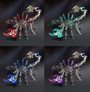 Modèle <span class=keywords><strong>mécanique</strong></span> authentique Scorpion Démon à assembler en <span class=keywords><strong>métal</strong></span>, <span class=keywords><strong>puzzle</strong></span> <span class=keywords><strong>3D</strong></span> éducatif, jouet DIY, 454 pièces, décoration statique, cadeau - Product Image 2