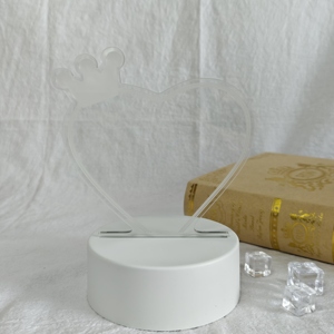 กระดานเขียนอะคริลิคเรืองแสง 3 มิติ พร้อมไฟ LED RGB สร้างสรรค์ DIY ลบเขียนซ้ำได้ ใช้เป็นกระดานข้อความอิเล็กทรอนิกส์ ของขวัญสำหรับช่วงกลางคืน - Product Image 4