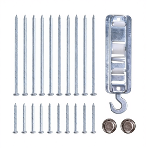 Kit <span class=keywords><strong>de</strong></span> quincaillerie pour <span class=keywords><strong>porte</strong></span> coulissante <span class=keywords><strong>de</strong></span> <span class=keywords><strong>placard</strong></span> en fer, avec rail, roulettes, support et <span class=keywords><strong>guide</strong></span> <span class=keywords><strong>de</strong></span> sol, pour <span class=keywords><strong>porte</strong></span> <span class=keywords><strong>de</strong></span> <span class=keywords><strong>placard</strong></span> en bois, OEM - Product Image 3