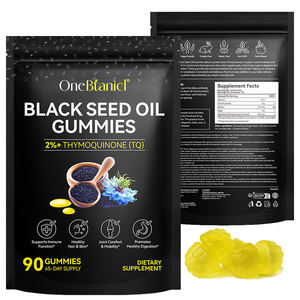 OneBtanicl, gomitas de aceite de semilla negra vegana natural, Etiqueta Privada, BSO, gomitas, semillas de comino negro, Nigella Sativa, suplemento de gomitas de aceite - Product Image 1