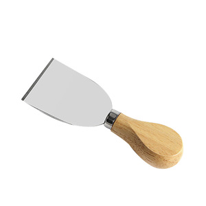 Raybin Acacia <span class=keywords><strong>Gourmet</strong></span> Set de 4 couteaux à fromage Couverts à fromage Set de couteaux à fromage en acier inoxydable avec manche en bois - Product Image 3