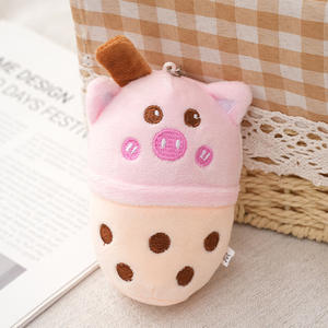 ตุ๊กตาการ์ตูนรูปแก้วชานมไข่มุก ของเล่นนุ่มๆ บรรจุใยฝ้าย PP หมอนรูปอาหารน่ารัก ของขวัญสำหรับเด็กและเด็กผู้หญิง ขนาด 12 ซม. ปรับแต่งได้ - Product Image 4