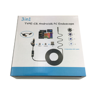 Kamera Endoskop Industri HD 3 in 1 480P 5.5mm 5M Kabel Keras IP67 USB untuk Inspeksi Android Windows Mac