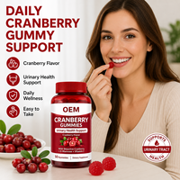 Gummies de Canneberge OEM pour la Santé Urinaire – Soutien aux Voies Urinaires pour Adultes avec D-Mannose et Vitamine D3 – Marque Privée