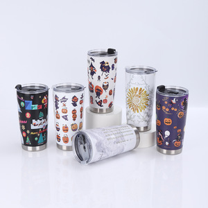 Vaso Térmico para Auto de 20oz con Diseño Graffiti, Acero Inoxidable 304, Impresión <span class=keywords><strong>5D</strong></span>, Aislado para Hielo, Patrón Personalizado, Venta al Por Mayor - Product Image 1