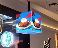 Meilleurs cubes de LED d'intérieur Pilier de colonne d'angle à 90 degrés Signalisation numérique et écran d'affichage pour mur vidéo d'enseigne