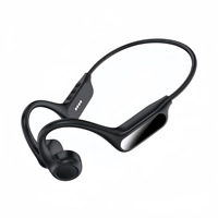 Écouteurs sans fil Bluetooth à conduction osseuse, étanches IPX5, avec suppression active du bruit (ANC), design ouvert, pour le sport, tour de cou