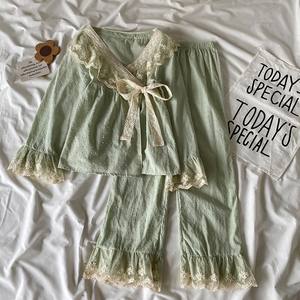 <span class=keywords><strong>ชุด</strong></span><span class=keywords><strong>นอน</strong></span>ผู้หญิงสไตล์<span class=keywords><strong>วิน</strong></span><span class=keywords><strong>เท</strong></span><span class=keywords><strong>จ</strong></span>ผ้าลูกไม้แขนยาว<span class=keywords><strong>ชุด</strong></span>กิโมโนเอวยางยืดชุดใส่อยู่บ้านสำหรับฤดูใบไม้ผลิฤดูใบไม้ร่วง - Product Image 5