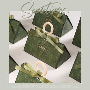 Grande Capacidade Triângulo Forma Saco De Papel Caixa De Embalagem Com Alças Festa Casamento Candy Favor <span class=keywords><strong>Gift</strong></span> <span class=keywords><strong>Box</strong></span> - Product Image 4