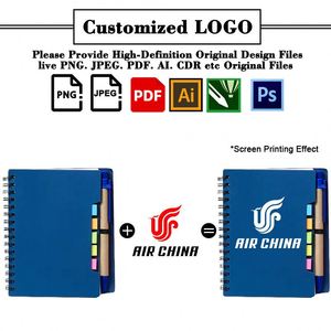 Libreta Kraft con Logotipo Personalizado al por Mayor, Bolígrafo para Regalo Promocional Empresarial, Libreta Espiral con Notas Adhesivas a Precio Económico - Product Image 2