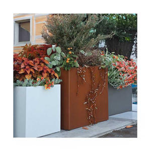 사용자 정의 야외 코튼 강철 화분 정원 금속 화분 대형 나무 화분 - Product Image 4