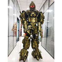 Costume de performance robotique sur échasses Megatron version colorée pour adulte, accessoires de jeu de rôle robotique