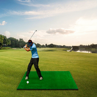 Tapis d'entraînement de golf 3D personnalisé à prix d'usine, tapis de pratique du swing 1500x1500mm, épaisseur 35mm