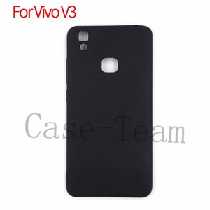 Nhà sản xuất bán buôn Matte TPU trường hợp mềm Frosted Cover quay lại Silicone điện thoại di động Trường hợp đối với <span class=keywords><strong>Vivo</strong></span> <span class=keywords><strong>V3</strong></span> Đen - Product Image 2