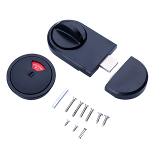 Cerradura Indicadora de Estado para Baños Públicos Negros, Accesorio de Ferretería de Acero Inoxidable - Product Image 3
