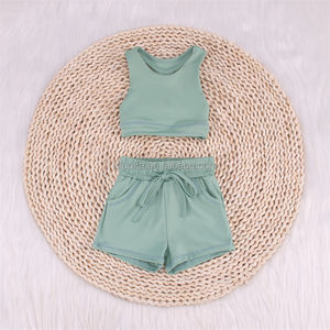 थोक बच्चों के एक्टिववियर योगा सेट, बच्चों के जिम वियर स्पोर्ट्सवियर फिटनेस कपड़े - Product Image 4