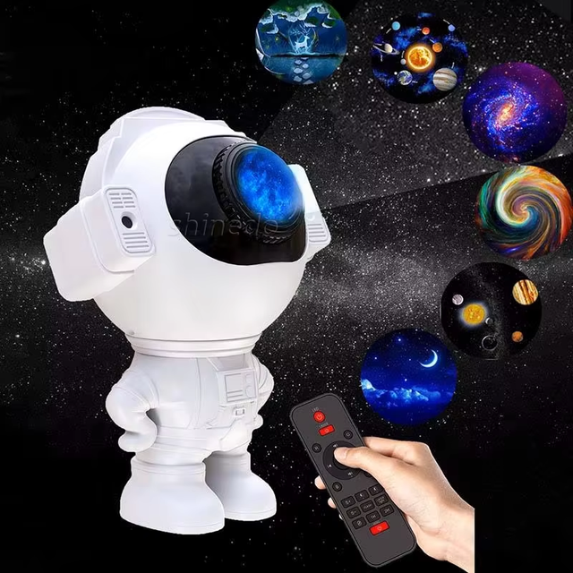 Astronaut LED Projector Night Lamp Modern Music Laser Projection Home Decoration Touch Control Starry Sky Galaxy Star Projector