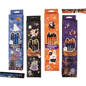 Halloween Crayons Bois HB Crayon Pack <span class=keywords><strong>Dessin</strong></span> Set Cadeau pour Enfants Célébration Festival Crayon Rond En Gros Écriture Personnaliser - Product Image 1