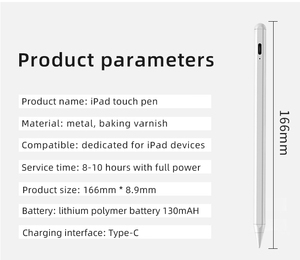 Stylet magnétique à rejet de la paume pour iPad et tablette, compatible avec les surfaces métalliques et plastiques, avec embouts de remplacement - Product Image 4