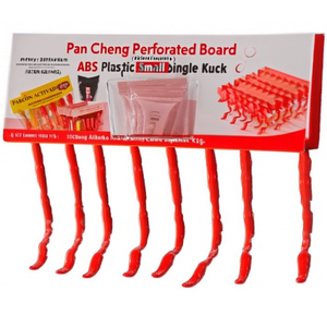 Pan Cheng Perforated Board <b>Hooks</b> ABS <b>Plastic</b> Small Single <b>Hook</b> 5 Pack Display Rack Garment <b>Hooks</b> - Product Image 2