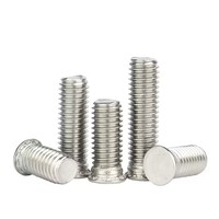 DIN32501 Yuhuan Zinc Finish M3-M10 Flush Head Self Clinching Studs Metric Pressure Riveting Screw Left Hand Thread Customized