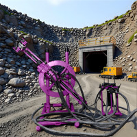 Foreuse DTH portable pour l'excavation de tunnels, machine de forage omnidirectionnelle, petite foreuse