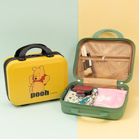 Trousse de Voyage Cosmétique Légère et Portable en Plastique ABS, Style Fourre-Tout Décontracté avec Fermeture Éclair et Rangement Multi-Niveaux