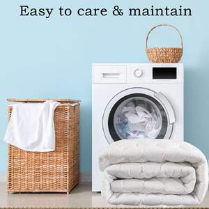 Funda de colchón acolchada de bolsillo profundo de hasta 21 "de sábana ajustable <span class=keywords><strong>impermeable</strong></span> silenciosa - Product Image 6