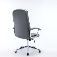 Chaise de bureau de direction en cuir PVC/PU, inclinable et réglable, chaise de patron à dossier haut, ergonomique, pour mobilier de bureau