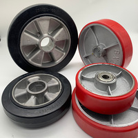 Roues de palette de rangement pour chariot, avec noyau de fonte PU et d'aluminium, haute qualité 160 180 200mm, livraison gratuite