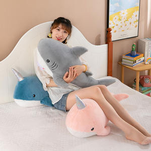 Vente en gros Adorable <span class=keywords><strong>requin</strong></span> bleu rose <span class=keywords><strong>baleine</strong></span> doux câlin animal en peluche Kawaii <span class=keywords><strong>requin</strong></span> bleu oreiller pour enfants cadeau d'anniversaire en peluche - Product Image 5