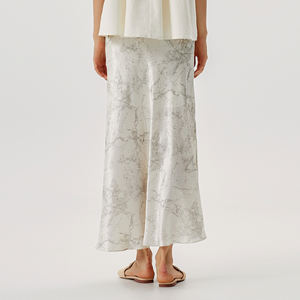 Séchage rapide dernière conception moulante longue <span class=keywords><strong>jupe</strong></span> florale personnalisée plage <span class=keywords><strong>tulle</strong></span> Satin grande taille femmes dames Maxi jupes longues - Product Image 4