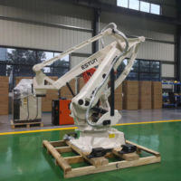 Ligne d'emballage automatique 25kg 30kg 50kg Cortons Box Case Arm Palettizer Machine Sacs Robot Palettiseur automatique