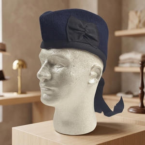 GREENLAND PIPE CO GPC-1005mz Casquette Glengarry en laine marine 100% laine pour adultes, voyage, extérieur, décontractée, de Sialkot, Pakistan - Product Image 2