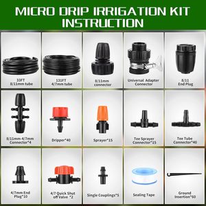 2024 Bán Buôn Xu Hướng Tùy Chỉnh 50M Nhỏ Giọt Thủy Lợi Kit Micro Hệ Thống Thủy Lợi Cho Vườn - Product Image 4