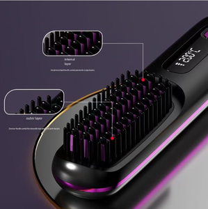 Peigne Électrique Portable Sans Fil 2-en-1 pour Boucler les Cheveux et Coiffer le Haut du Crâne – Amulet High Skull Top Unlimited - Product Image 3