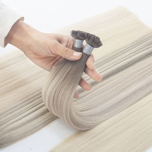 Extensions de cheveux vierges chinois Yamei à pointe plate, trame simple, fixation par fusion - Product Image 2