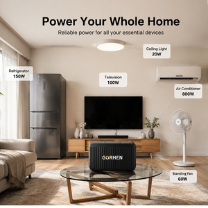 กล่องเก็บพลังงานแบบพกพา LiFePO4 สำหรับใช้งานกลางแจ้ง GORHEN พร้อมระบบป้องกัน BMS อย่างเต็มรูปแบบ รองรับการชาร์จอุปกรณ์หลายชนิด ใช้กับรถยนต์ได้ - Product Image 5