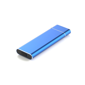 Boîtier de disque dur mobile M2 NVMe double protocole en aluminium bleu, USB3.1 Type-C, SSD externe, nouveau SSD externe M2 B - Product Image 3