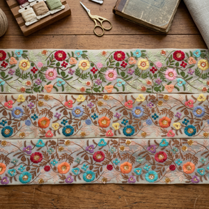 Low Price Cotton Indian Embroidery Lace Fabric Lace <b>Accessories</b> for Dresses Flower Decoration - Product Image 2