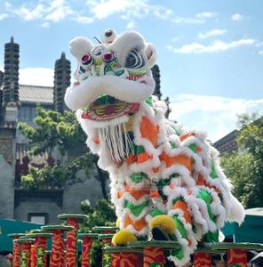 Pantalon de danse du lion chinois en laine peluche pour adultes, pour spectacles sur scène, festivals traditionnels et du Nouvel An chinois, personnalisé - Product Image 3