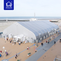 Tente Arcum à structure en aluminium robuste, grande tente à toit incurvé pour événements extérieurs, mariages, expositions, fêtes