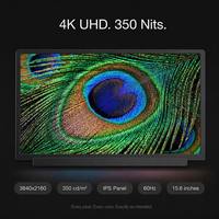 Extensor de Pantalla Doble para Portátil, 3840 x 2160P, Ultra Delgado, Portátil, USB-C, para Trabajo Remoto