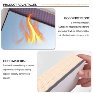 Tre than gỗ Veneer Cẩm Thạch Tấm tường trang trí nội thất tấm chống thấm nước chống cháy cho nền tường - Product Image 3