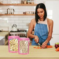 Sacs Mylar à Fermeture Zip, Personnalisables, avec Fenêtre Transparente, Anti-Odeur, Thermosoudés, Autoportants, Taille et Logo Personnalisables, Qualité Alimentaire